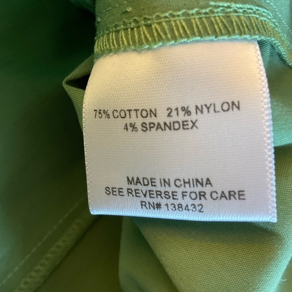 ModCloth Cottage Curation Square Neck Top Green Button Front Tie Back S NWT - Picture 6 of 7